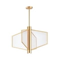 thumbnail image 1 of ET2 Lighting - Telstar - 26 Inch 4 LED Wide Pendant-Natural Aged Brass Finish, 1 of 5