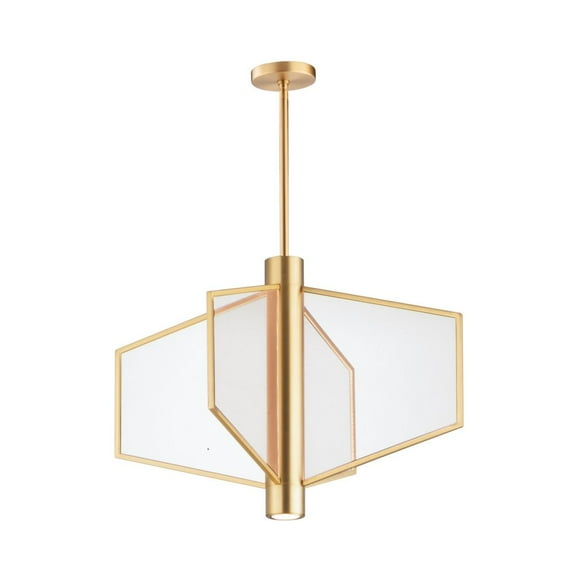 ET2 Lighting - Telstar - 26 Inch 4 LED Wide Pendant-Natural Aged Brass Finish