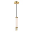 thumbnail image 1 of E11051-01TVGLD-ET2 Lighting-Travertine - 11W 2 LED Pendant-15 Inches Tall and 2.5 Inches Wide, 1 of 4