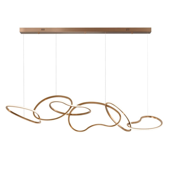 E24618-BCN-ET2 Lighting-Unity - 64W 1 LED Linear Pendant-15.25 Inches Tall and 11.75 Inches Wide-Brushed Champagne Finish