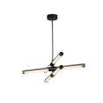 thumbnail image 1 of ET2 Rollo 6-Light LED Pendant - Antique Pecan / Black - E24943-APBK, 1 of 5