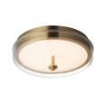 thumbnail image 1 of E24660-18NAB ET2 Lighting Voto - 16W 1 LED Flush Mount-4.25 Inch Tall and 12 Inch Wide-Natural Aged Brass Finish-Clear Glass Color, 1 of 5