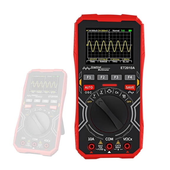ET2010A 2-in-1 Digital Oscilloscope Multimeter 1MHz 2.5MSps Laboratory Meter Electrical Repair ,Signal Measure