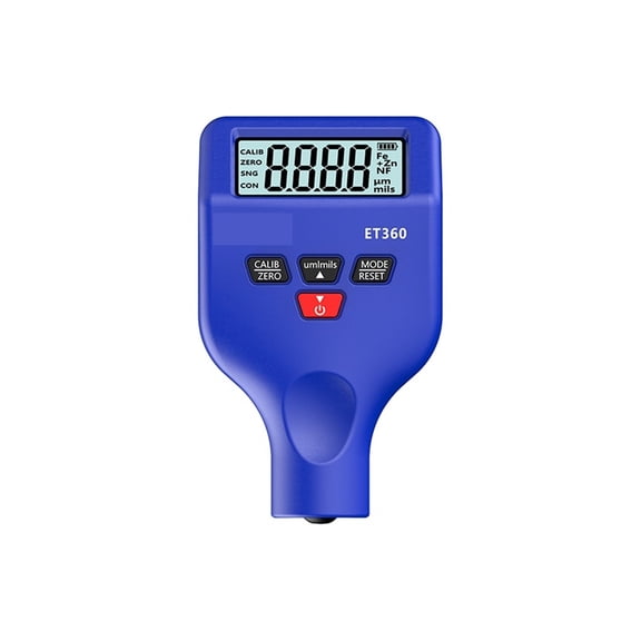 ET360 Thickness Gauges For Cars 0.1 Um Fe/NFe Fe+ Zn Auto Paintwork Probe Test Meter Portable Paint Thickness Meter