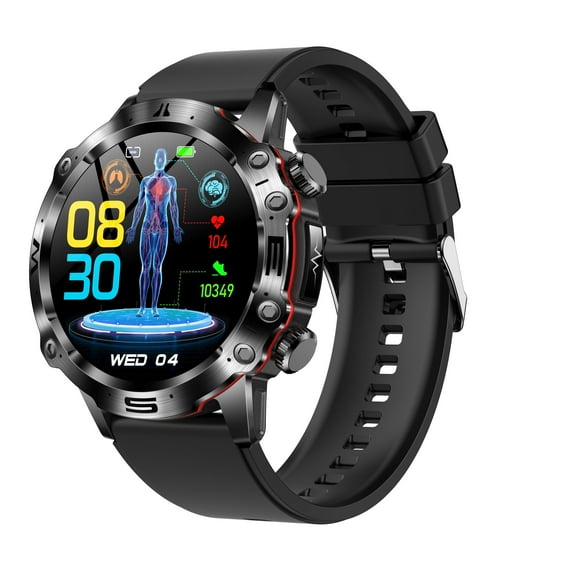 YOUJI ET482 Smartwatch – Smart Outdoor Sports Watch with 1.43" HD Display, Bluetooth Calling & Body Temperature Sensor.