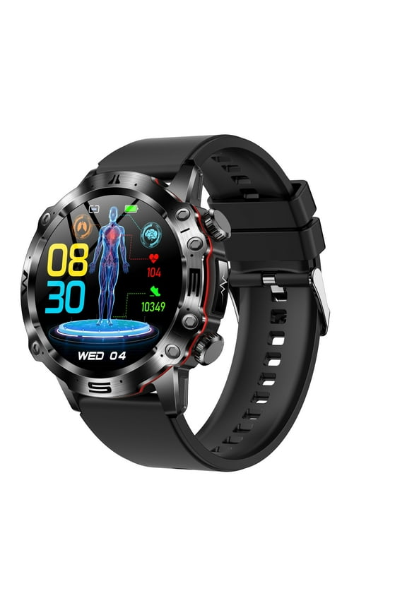 ET482 Smartwatch – Smart Outdoor Sports Watch with 1.43" HD Display, Bluetooth Calling & Body Temperature Sensor.