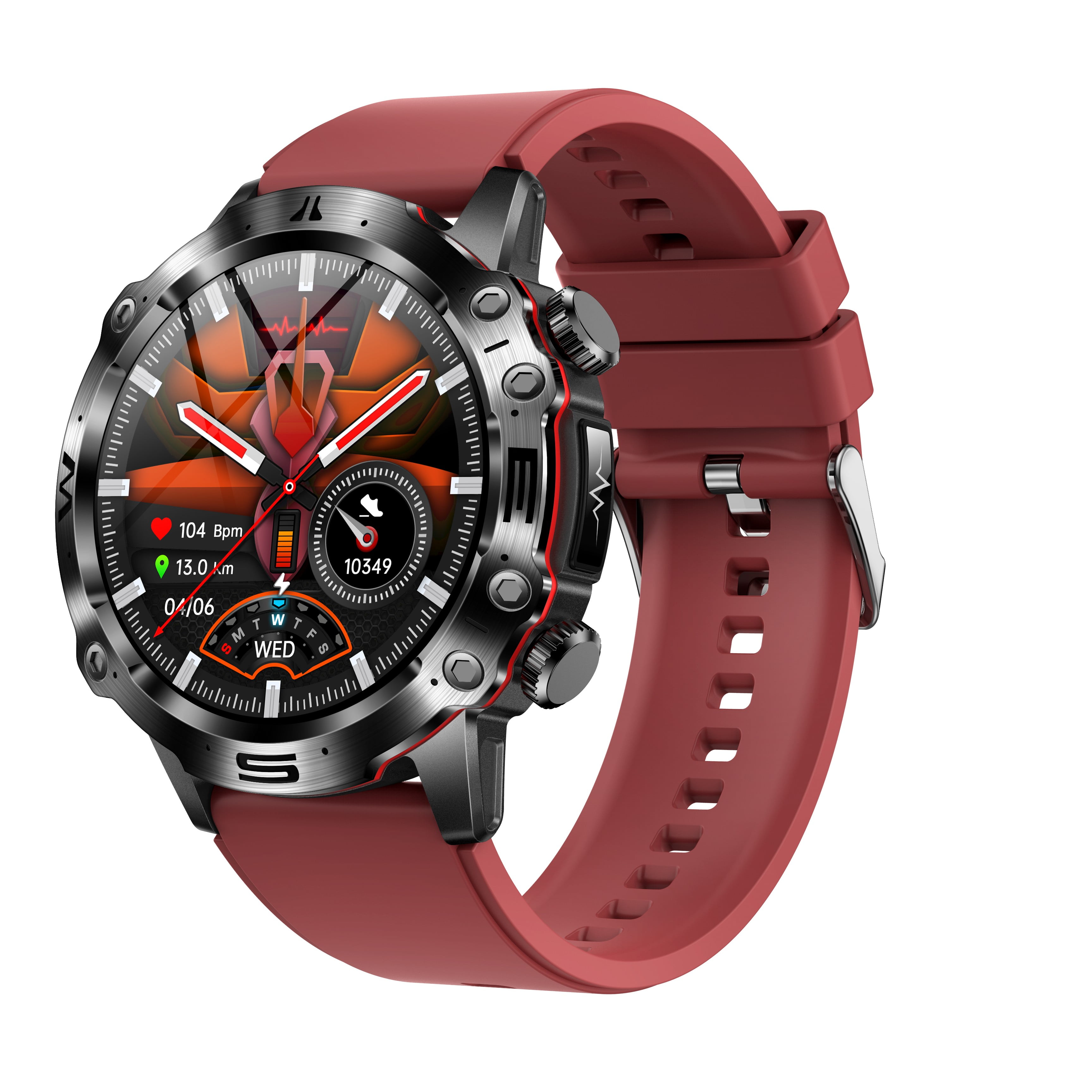ET482 Smart outdoor sports watch, 1.43-inch HD screen, Bluetooth call, body temperature detector