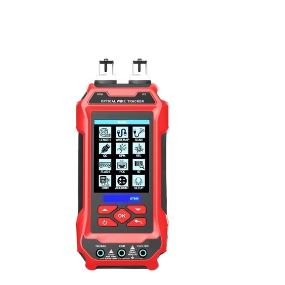 ET636 ET638 Network Cable Tester 4in1 Multi-function Fiber Optical Power Meter Visual Fault Locator ,High Precision Diagnostic