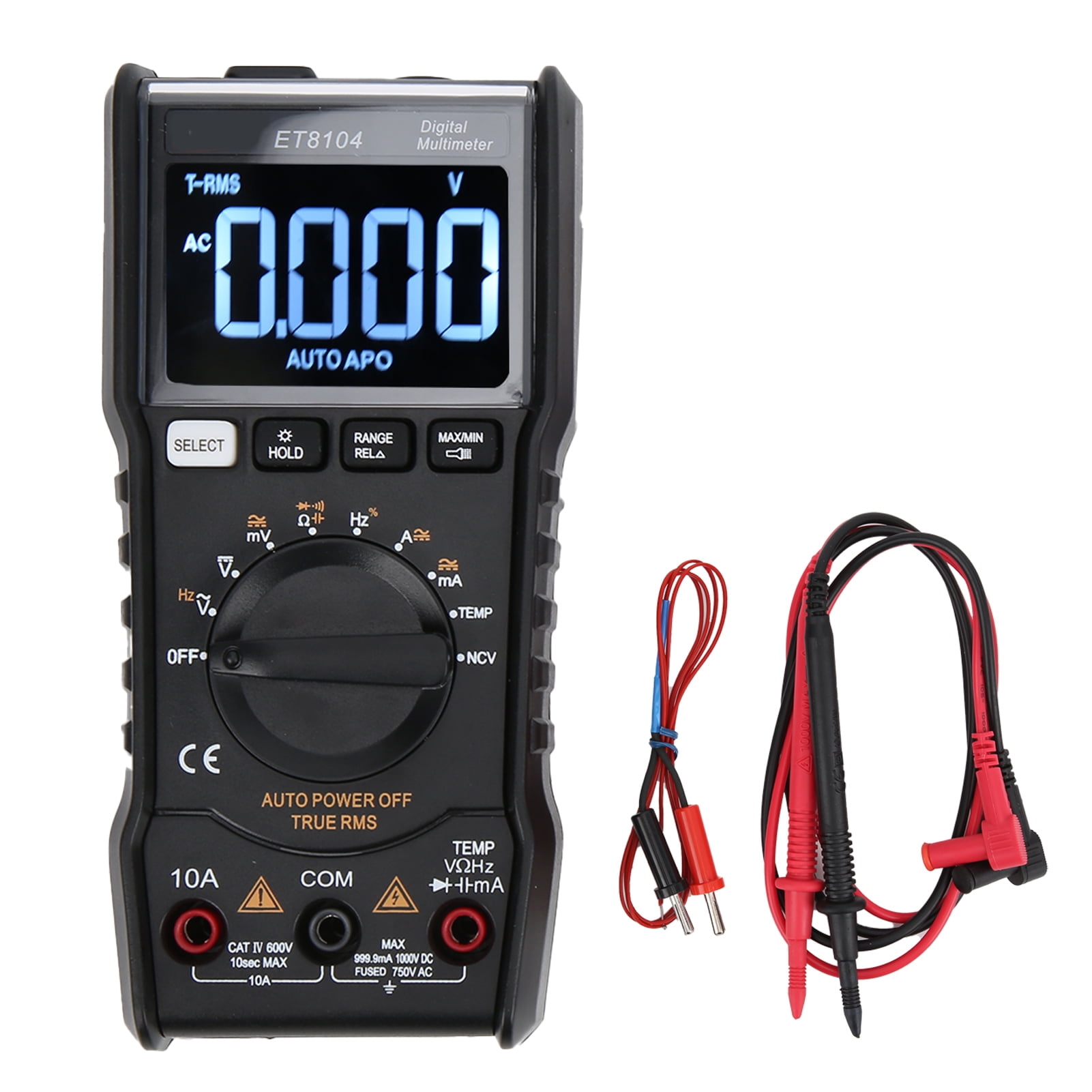 ET8104 Multi‑Function Intelligent Multimeter Digital Mini Current ...
