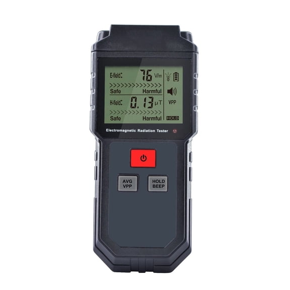 ET825 Handheld Digital Electromagnetic Radiation Tester Electric Magnetic Field EMF Meter For Household Mobile Phone Electronic ,Portable