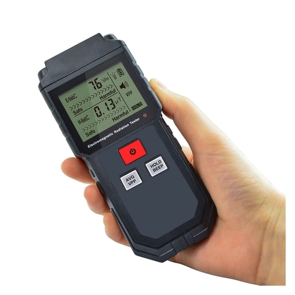 ET825 Handheld Digital Electromagnetic Radiation Tester Electric Magnetic Field EMF Meter For Household Mobile Phone Electronic ,Portable