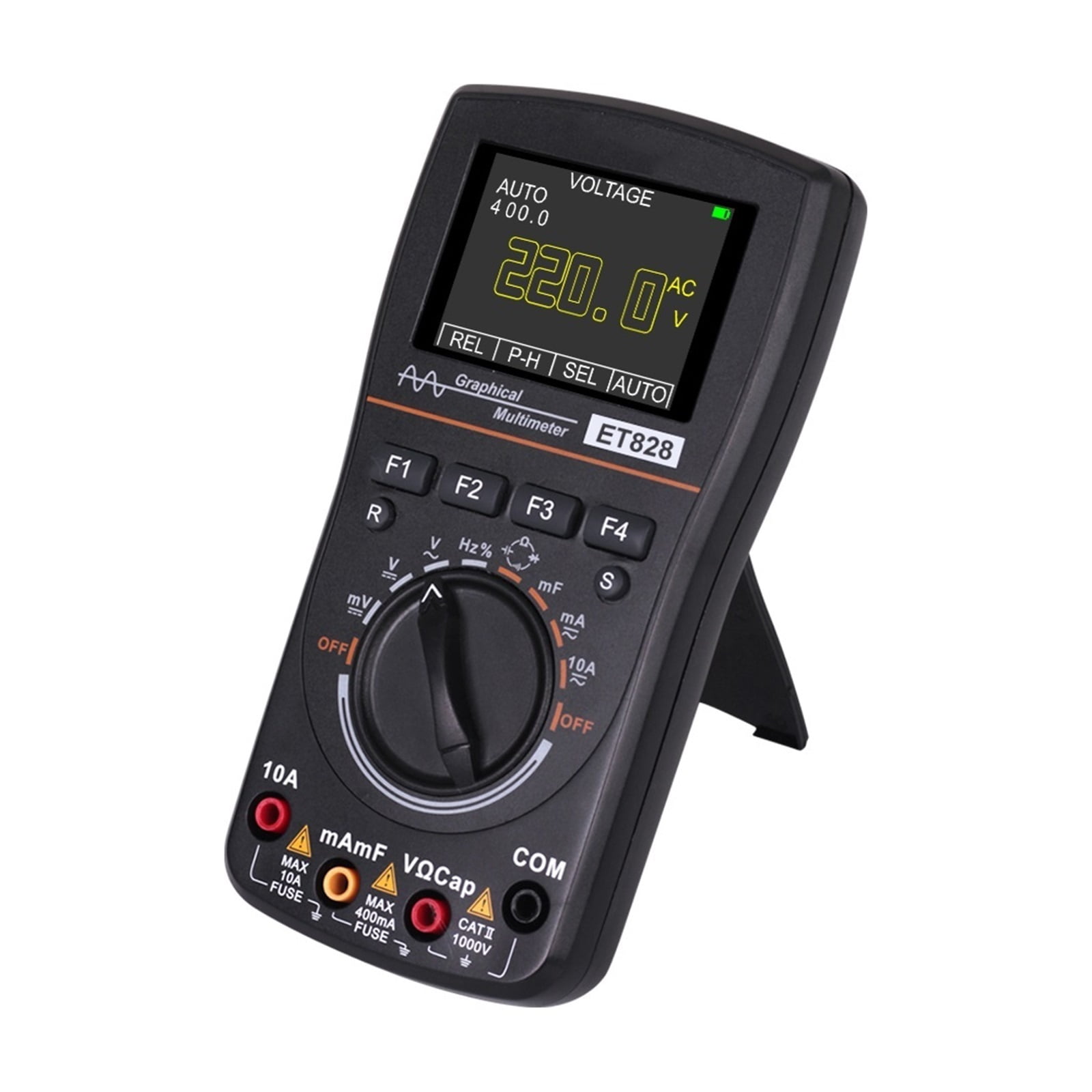 ET828 Portable Digital Oscilloscope Multimeter 2 In 1 Color Voltmeter Ammeter Waveform Capture For DIY Electric Repair ,Professional Designed