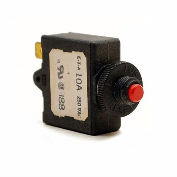 ETA 10 Amp Red Push To Reset Boat Breaker
