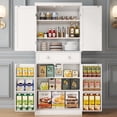 thumbnail image 1 of ETASE 72 Pantry Cabinets, White Tall Kitchen Pantry Storage Cabinet with Drawer & Adjustable Shelves, Buffet Cupboards Storage Cabinet for Bedroom Living Room Office Use, 1 of 11