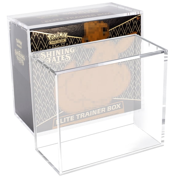 ETB Acrylic Protector Case Clear Display Box Compatible with Elite Trainer Box