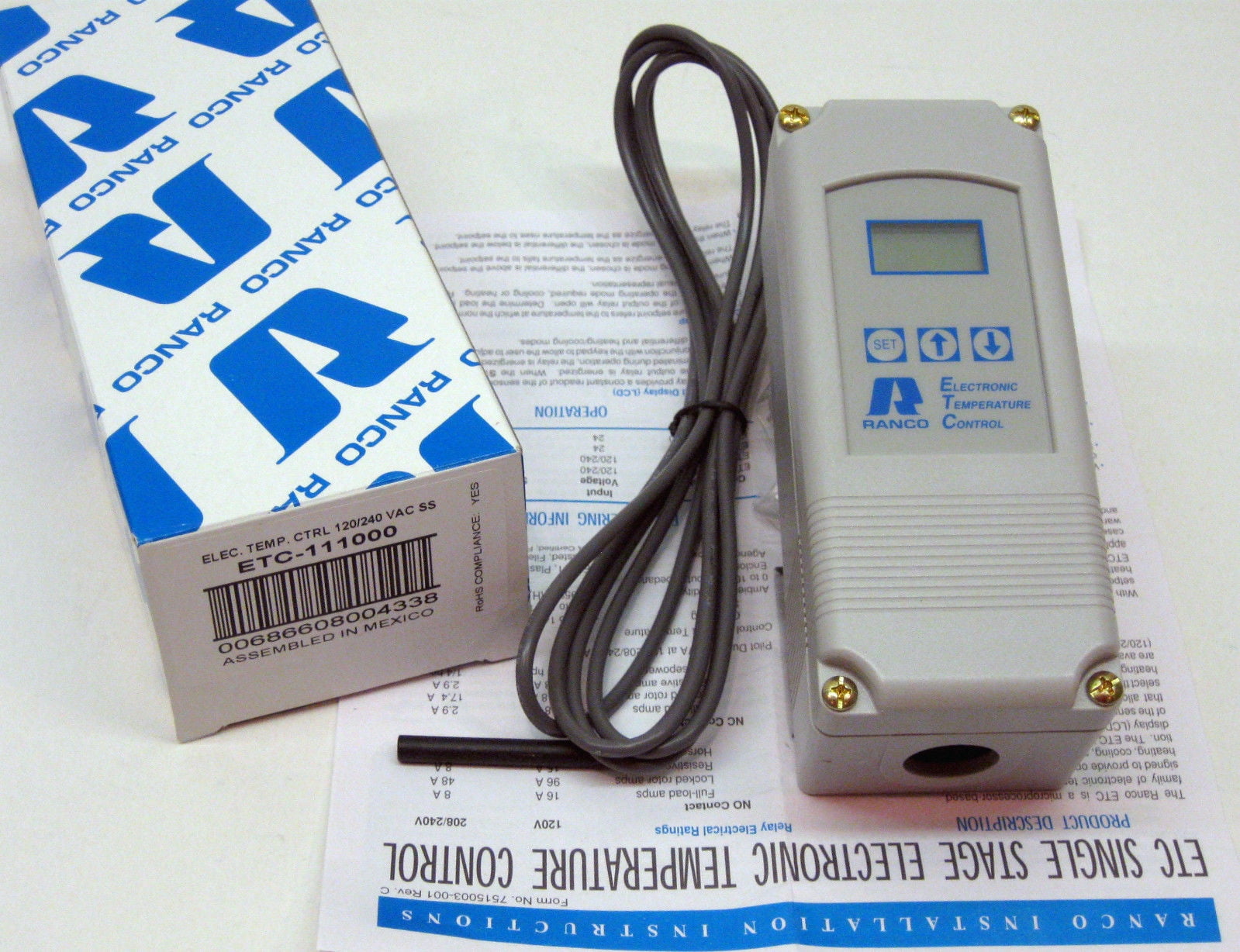RANCO ETC-111000 Digital Cold Temperature Control New