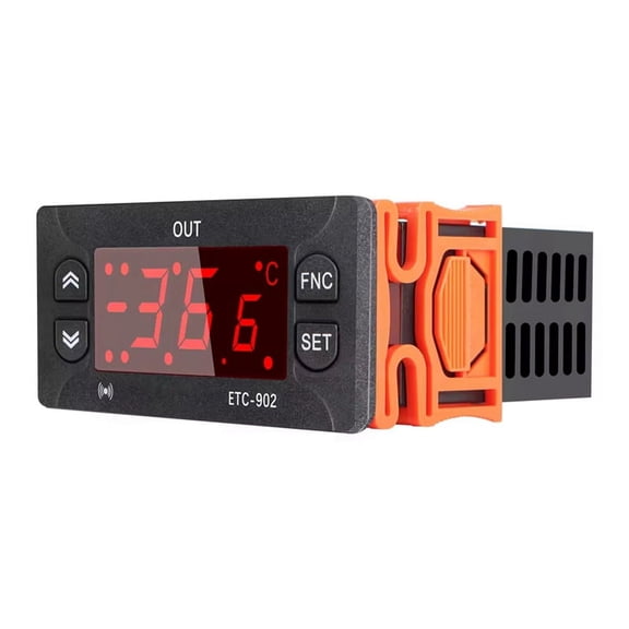 Symkmb ETC-902 220V AC Digital Temperature Controller Thermostat Thermoregulator Incubator with High Precision Sensor ABS