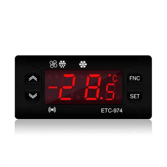 ETC-974 Mini Temperature Controller Refrigerator Thermostat Regulator Thermoregulator Thermocouple Dual Sensor