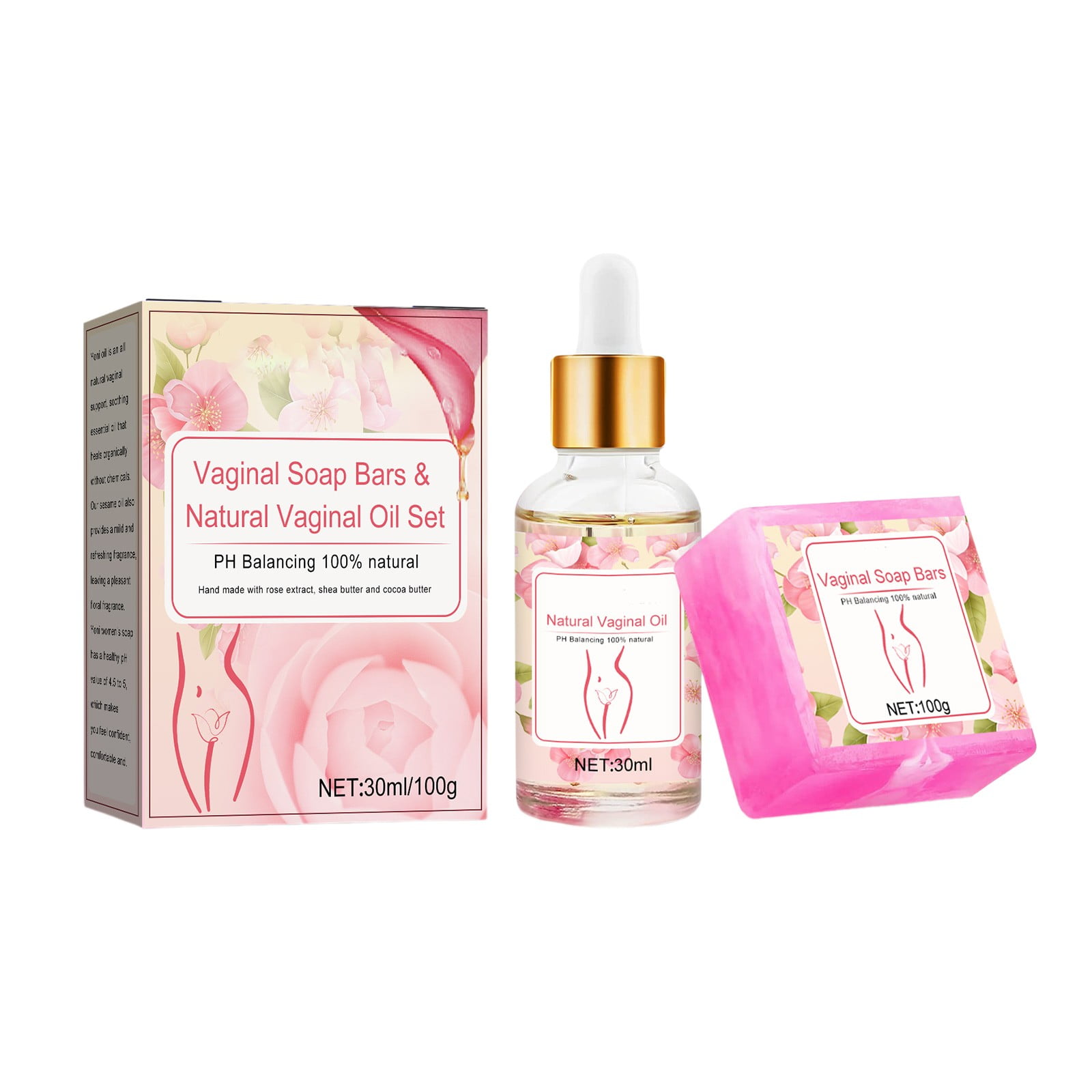 ETCONEN Yoni Soap Bars & Yoni Vaginal Oil Women's Private Area