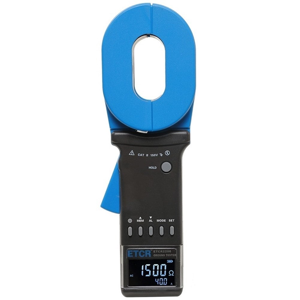 ETCR2200 Earth Ground Resistance Clamp Meter Multi-Functional Clamp 0.01-1500ohm/0.00mA-40.0A Clamp Earth Resistance Tester ,Efficient Features