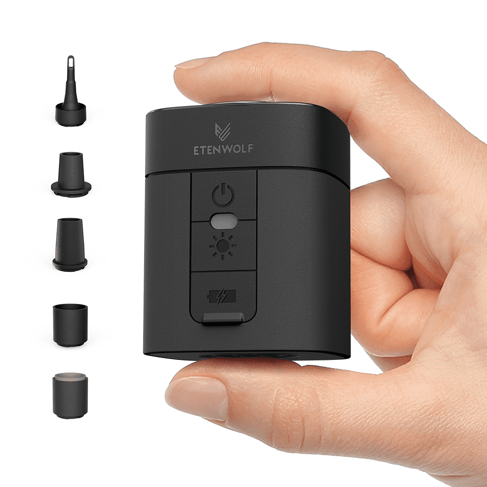ETENWOLF, Air Pump for Inflatables, 2600 mAh Battery, Black - Walmart.com
