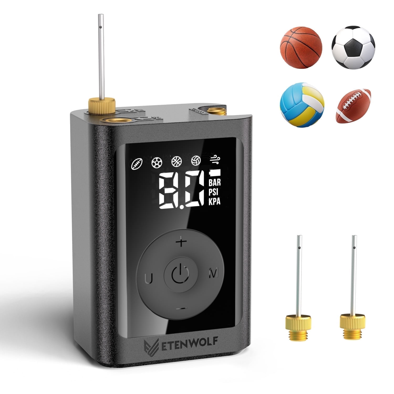 Pumping Basketball Electric Ball Pump Inflation & Deflation 2-17PSI, Basketball Pump with ...