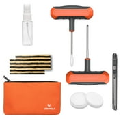 ETENWOLF Universal Tire repair Plug Kit,Heavy Duty Car Emergency Tool Kit for Flat Tire Puncture Repair - Vehiclex Essential Kit for Car, Motorcycle