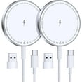 thumbnail image 1 of ETEPEHI Mag-Safe Charger: 2 Pack Wireless Charging Pad Compatible with iPhone 16/15/14/13Pro Plus,Max & AirPods 4/3 Pro,White, 1 of 9