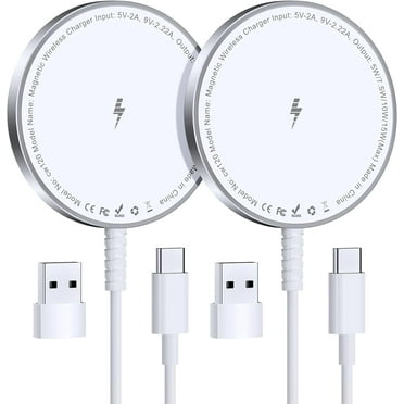 ETEPEHI Magnetic Wireless Charging Pad Compatible with iPhone 16/15//14/13Pro, Plus, Max & AirPods 3/2/Pro, White