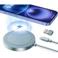 thumbnail image 1 of ETEPEHI Wireless Charger - Charger Dock Compatible for iphone 16/15/15 Pro/15 Plus/14/14 Pro/14 Plus/14 Pro max - Fast Charging Pad for AirPods 3/2/Pro, 1 of 8