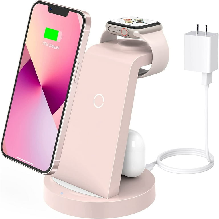  Airpods Pro Charger, Wireless Charger for AirPods Pro 2, AirPods  Pro 1, AirPods 3, AirPods 2, AirPods Wireless Charging Station (No AirPods  Included) White : Cell Phones & Accessories