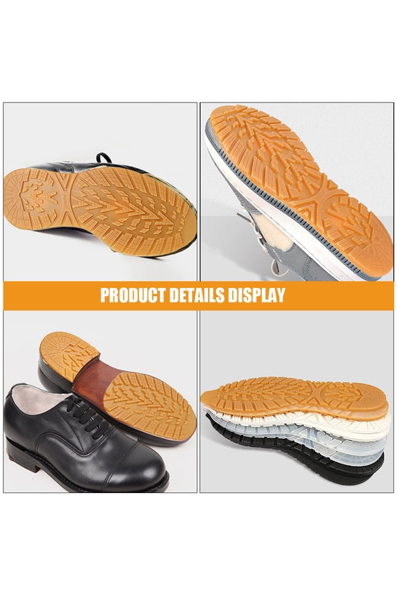 1Pair Orange Boot Repair Patch for Shoe Sole Protection and Enhanced Traction