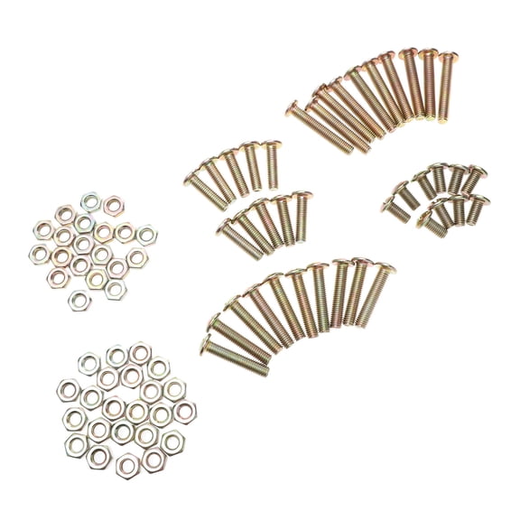 ETEREAUTY 1 Set Fixing Screws With Nuts For Sofa Leg Installation Flat Head Screws For Furniture Repair And Assembly