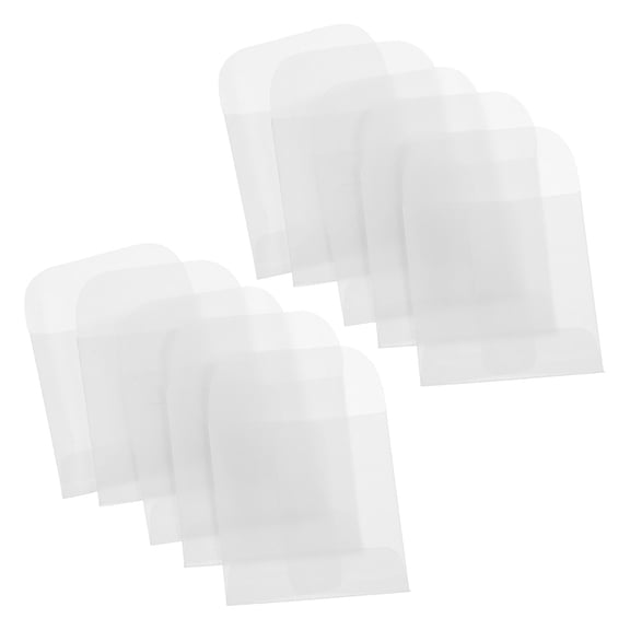 ETEREAUTY 100Pcs Lightweight Transparent Coin Storage Envelopes for Travel Friendly Portable Use