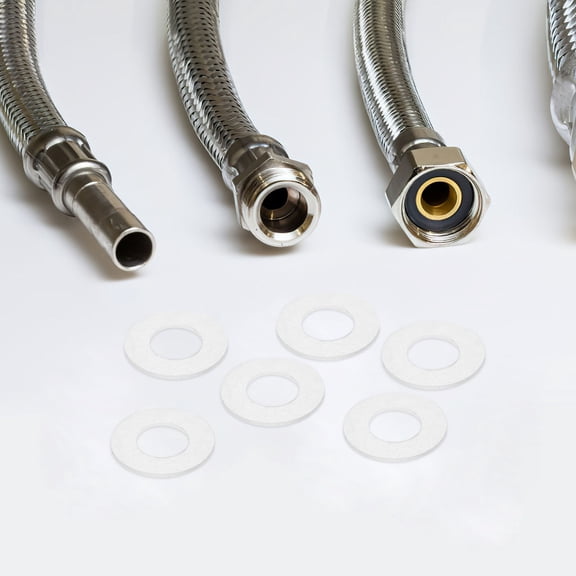 ETEREAUTY 100Pcs Durable Clear Plastic Spacers Flat Washers PVC Insulating Gasket for Screws