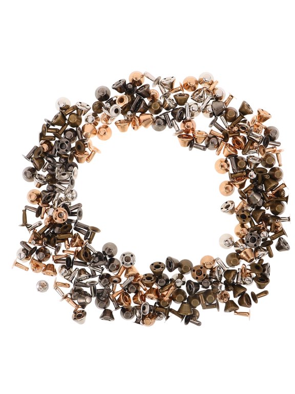 100 Pcs Punk Flat Spike Rivets, Iron for Bucket Bags, Shoes, Jackets, Craft Decor Accessories