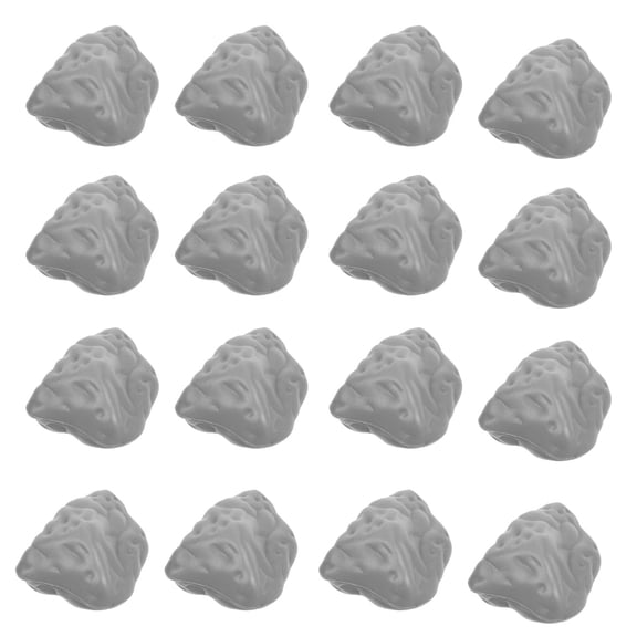 ETEREAUTY Grey Stacked Stone Faux Rock Covers 100pcs Plastic Decorative Garden Yard Outdoor Landscaping Accents