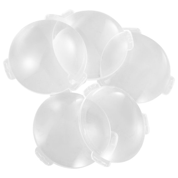ETEREAUTY 10Pcs 3D Glasses Replacement Lens Clear Acrylic Light Blocking Lens for Vr