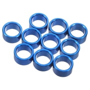 ETEREAUTY 10Pcs Blue Aluminium Bird Foot Rings Reusable Pigeon Training Identification Bands