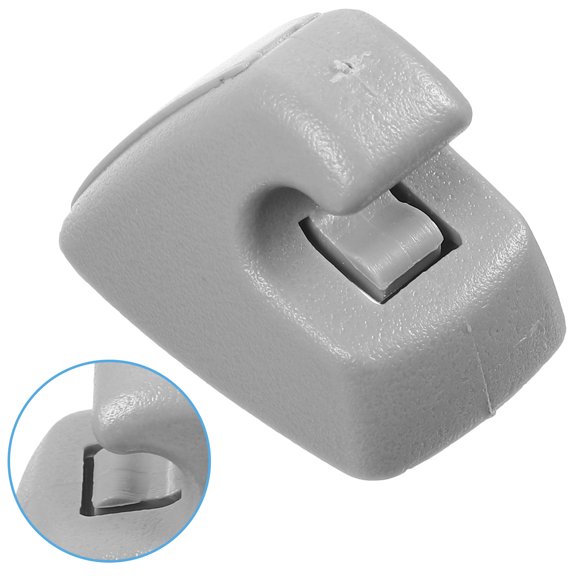 ETEREAUTY 10Pcs Car Sun Visor Holder Clip Grey Easy Installation Adjustable for Various Models