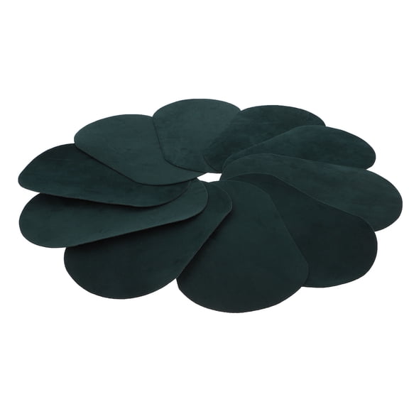 ETEREAUTY 10Pcs Dark Green Iron on Cloth Patch for Simple Sweater Repair and Clothing Applique