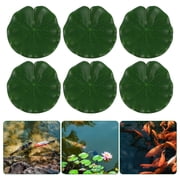 ETEREAUTY 10Pcs Duckweed Ornament Simulative Lotus Leaf For Aquatic Plant Decorations