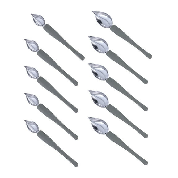 ETEREAUTY 10Pcs Multipurpose Culinary Spoons for Baking Decorating Coffee Drawing and Plating