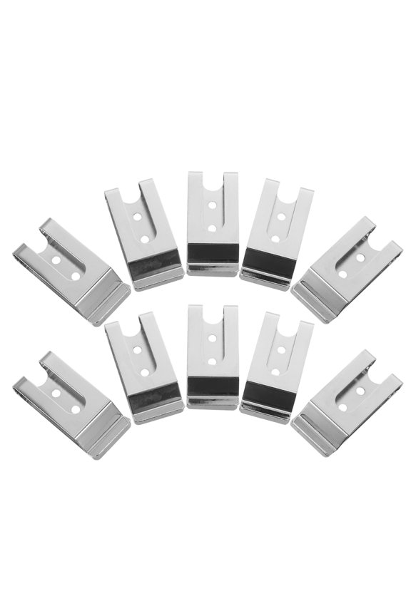 10Pcs Stable Ushaped Plated Silver Metal Belt Clips for Tape Measure Holder on Clothing