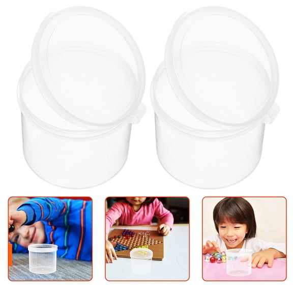 ETEREAUTY 10Pcs Sturdy Transparent Plastic Containers for Small Item Storage with Tightly Sealed Lids