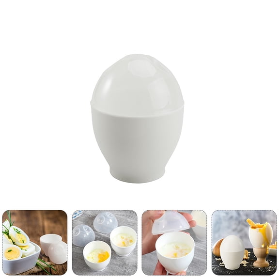 ETEREAUTY 10pcs Egg Cup for Home White Egg Cups Food Grade PP Easy to Clean for Families
