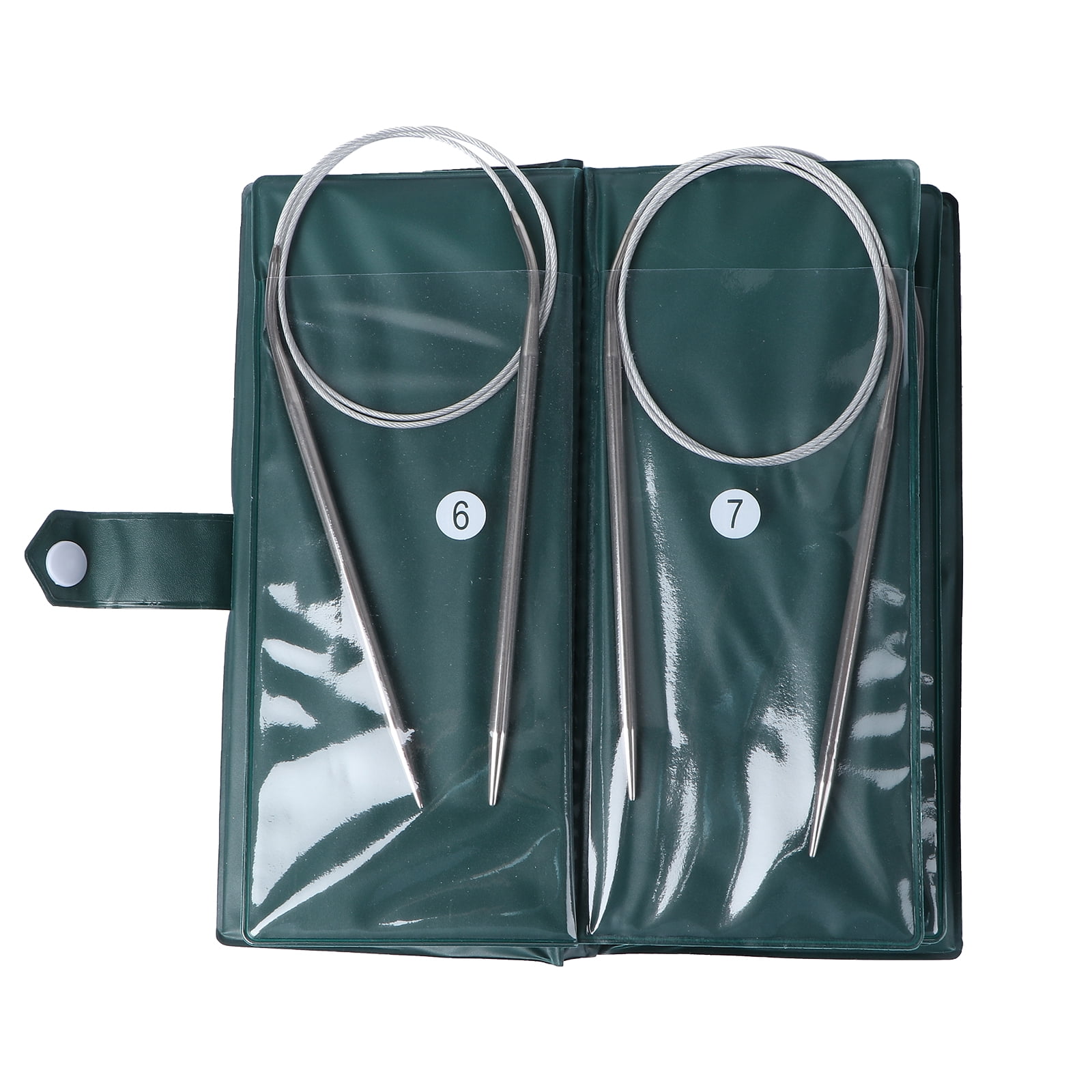 ETEREAUTY 11pcs Professional 80cm Stainless Steel Circular Crochet