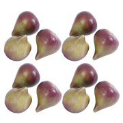 ETEREAUTY 12Pcs Realistic Artificial Fig Decorative Fruit for Home Party Photography Prop
