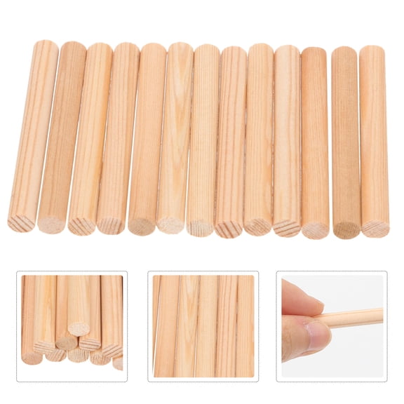 ETEREAUTY 12Pcs Violin Sound Post Wooden Acoustic Column Durable Beige Replacement Part