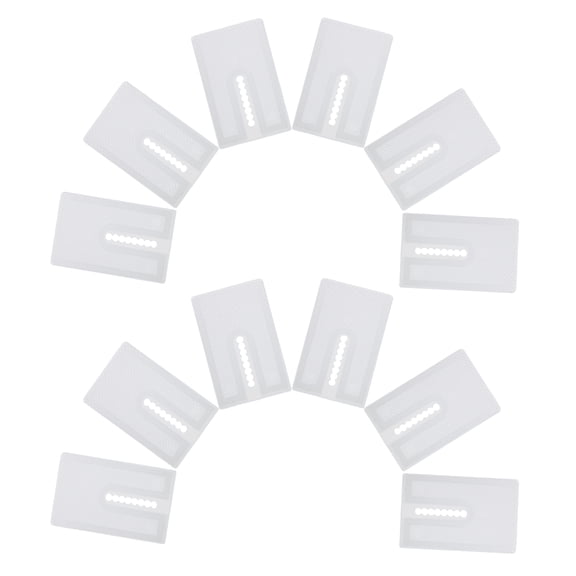 ETEREAUTY Plastic Table Levelers, White, Easy Installation, Protective Floor Interface, 12Pcs